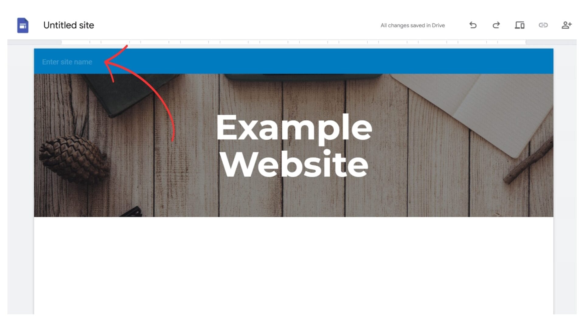 Add a name to your website Add a name to your website