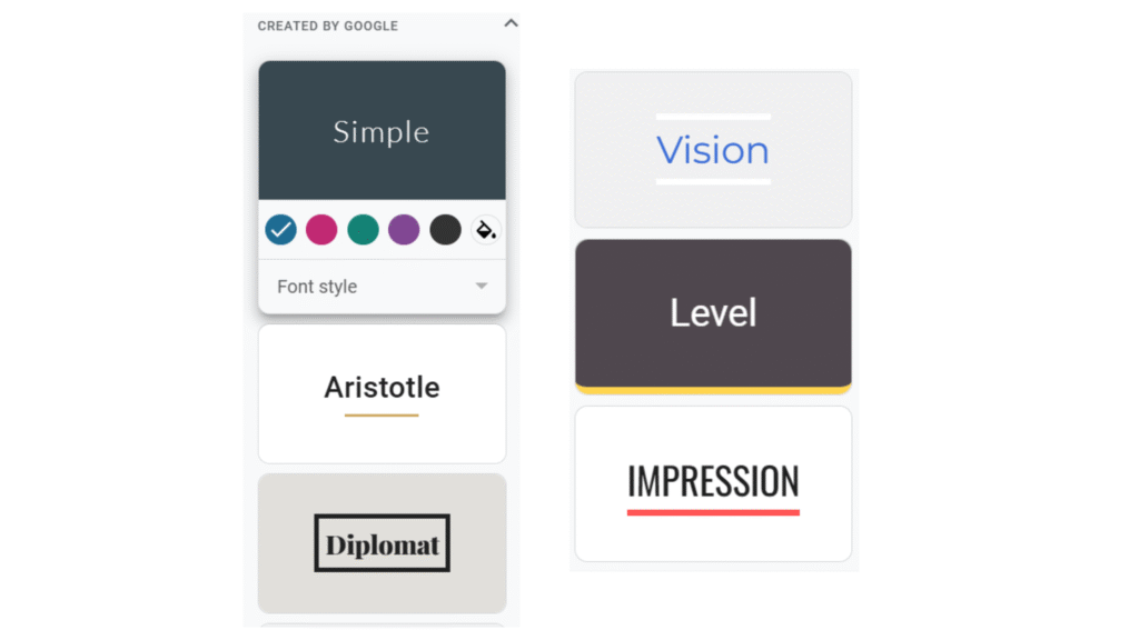 Themes on Google Sites Themes on Google Sites